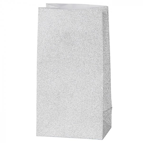 Papirposer - Sølvglitter Papirposer - Sølvglitter