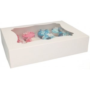 Cupcake-boks for 12 eller 24 cupcakes - Funcakes