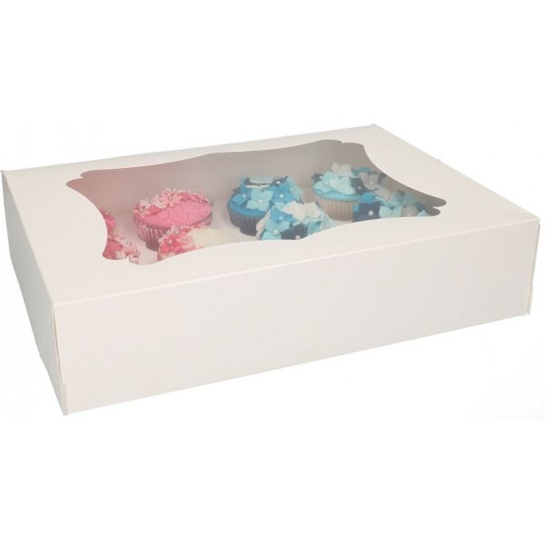 Cupcake-boks for 12 eller 24 cupcakes - Funcakes