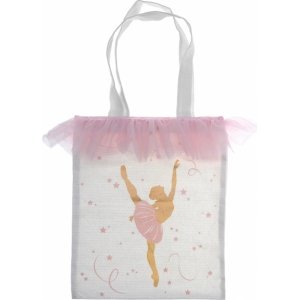 Godteripose/fiskedampose i stoff - Ballerina - 1 stk Godteripose/fiskedampose i stoff - Ballerina - 1 stk