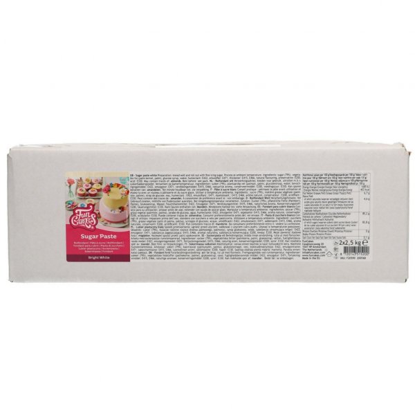 FunCakes sukkerpasta hvit (lys hvit) 5 kg stor pakke FunCakes sukkerpasta hvit (lys hvit) 5 kg stor pakke