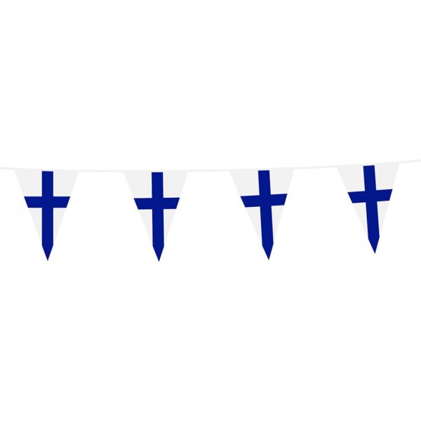 Flagggirlande Finland 10 meter Flagggirlande Finland 10 meter