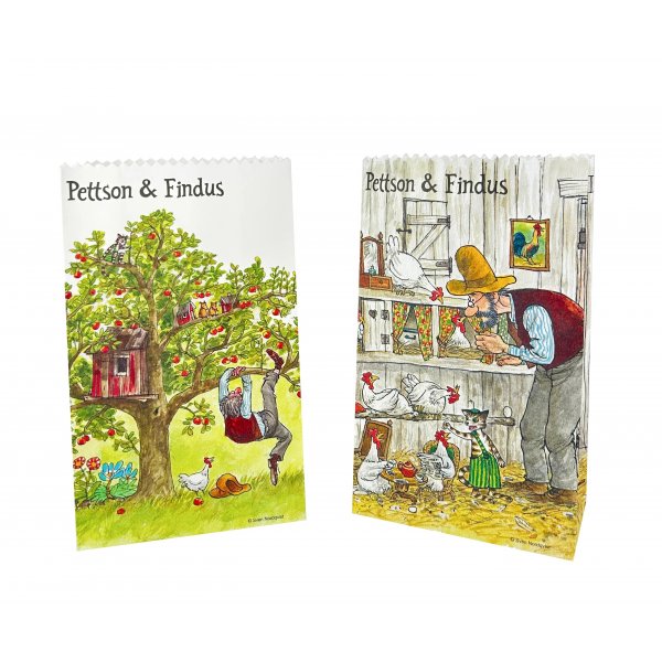 Godteriposer - Pettson & Findus - 8-pakning 12x20cm Godteriposer - Pettson & Findus - 8-pakning 12x20cm