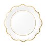 Papirtallerkener - Hvite med gullkant - 6-pakning Papirtallerkener - Hvite med gullkant - 6-pakning