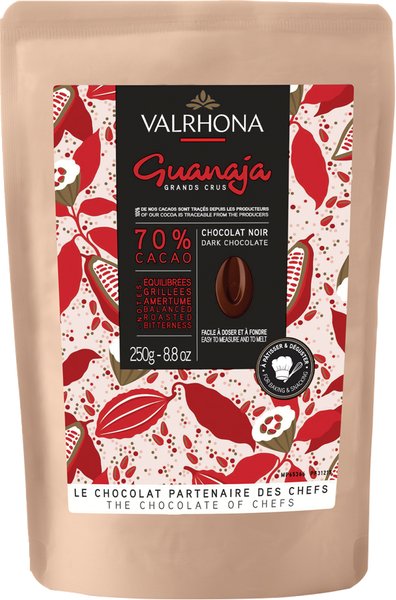 M�rk sjokolade - Guanaja - 250g - Valrhona