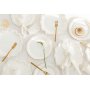 Papirtallerkener med ornamenter - Hvit - 23 cm