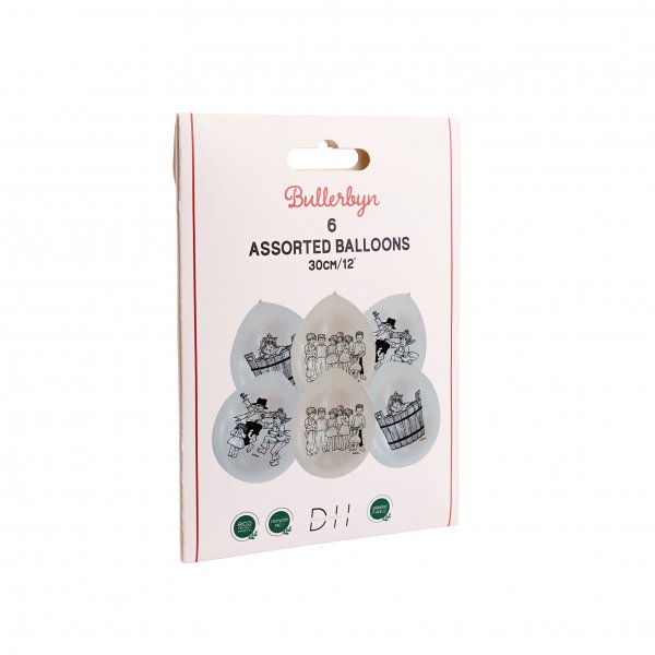 Ballonger - Bullerbyn 6-pakning 30cm Ballonger - Bullerbyn 6-pakning 30cm