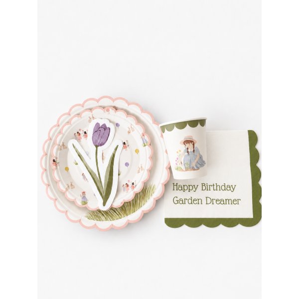 Papirkopper - Hagefest - Blomst - Lavendelbl� - 8-pakning