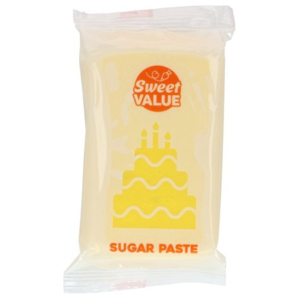 Sukkerpasta - Gul - Søt verdi - 200 g Sukkerpasta - Gul - Søt verdi - 200 g