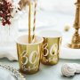 Pappmuggar - Guldmetallic - 30