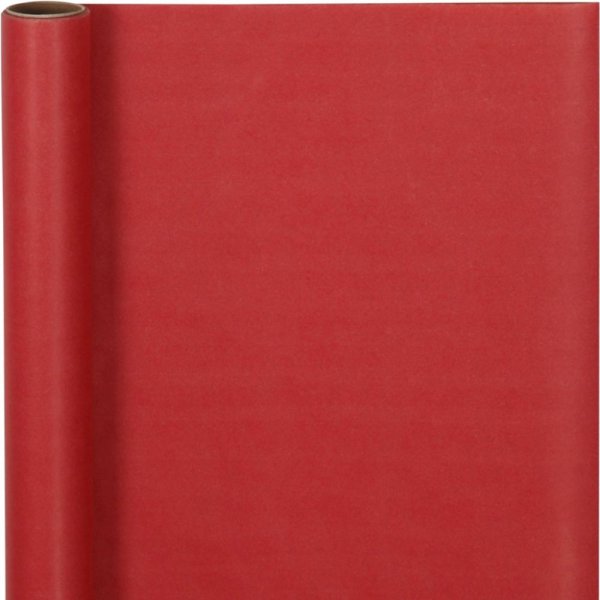 Gavepapir - R�dt - 0,5 x 5m