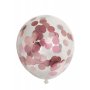 Konfettiballonger - Metallisk roségull - 6-pakning Konfettiballonger - Metallisk roségull - 6-pakning