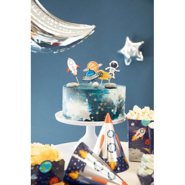 Kaketopper - Space Cosmos - 7-pakning Kaketopper - Space Cosmos - 7-pakning