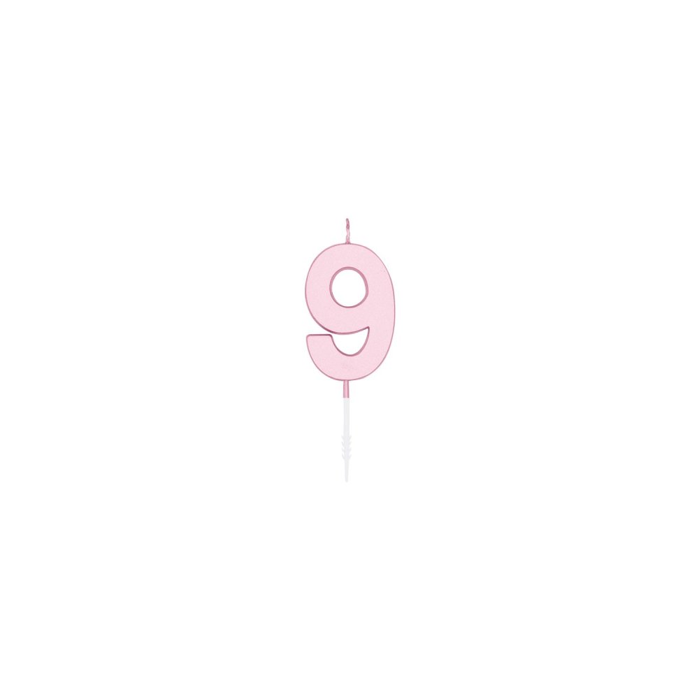 Kakelys - Pastellrosa - 4,5 cm - Kakelys, Kakepynt til fester