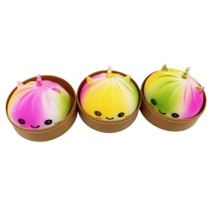 Myke dumplings - Enhj�rning Regnbue - 8,5 cm - 1 stk
