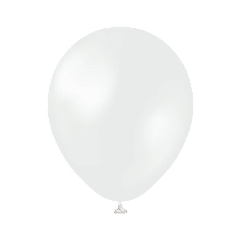Lateksballonger – Perlehvit – 45 cm – 25-pakning – Utdrikningslag