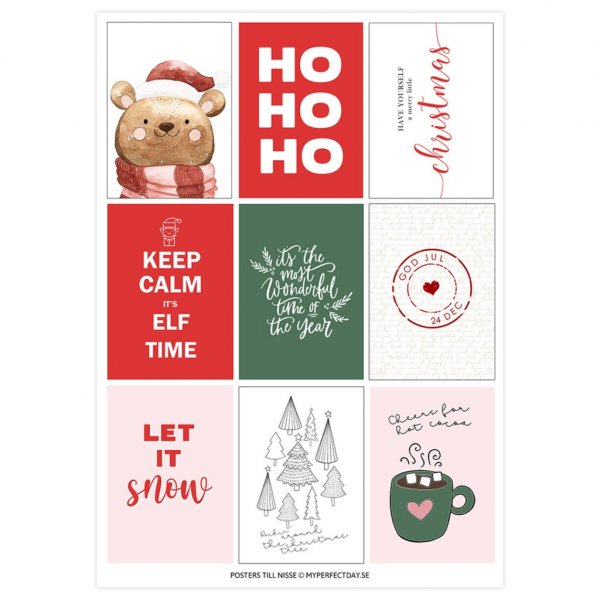 Plakater - Julenissen flytter inn - 34-pakning