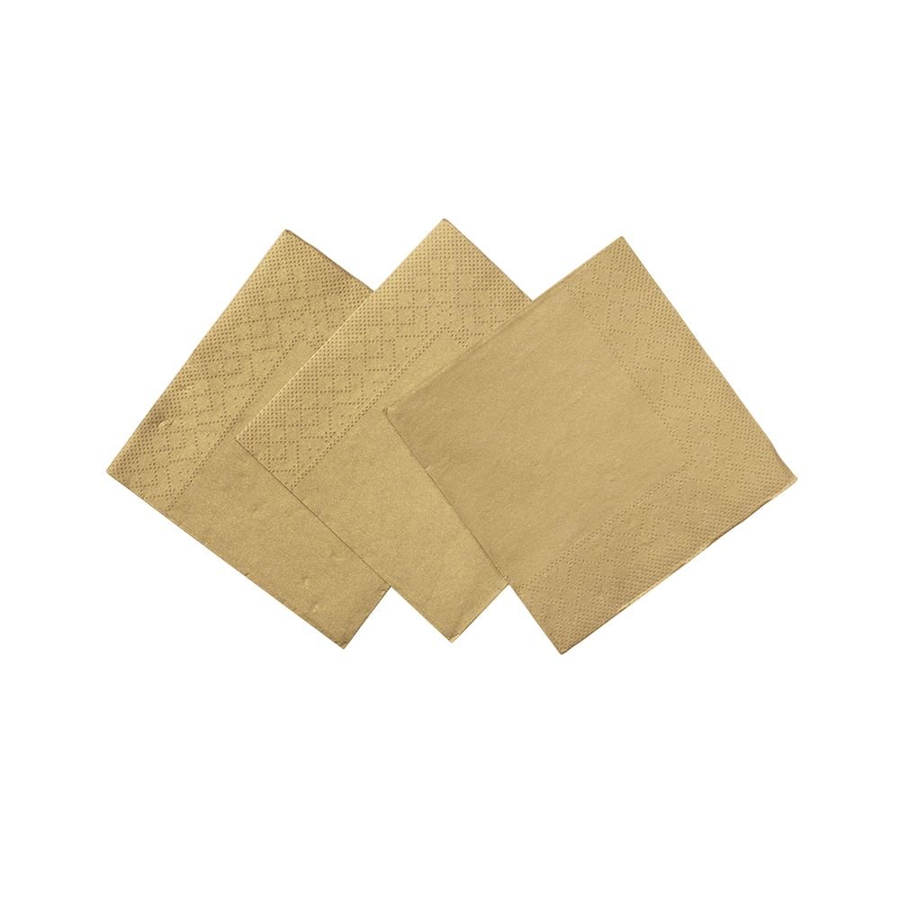 Små servietter – Champagne – 24×24 cm – 20-pakning – Servietter, Borddekking