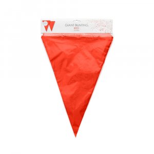 Girlander - Store flagg - Rød - Plast - 10 m Girlander - Store flagg - Rød - Plast - 10 m