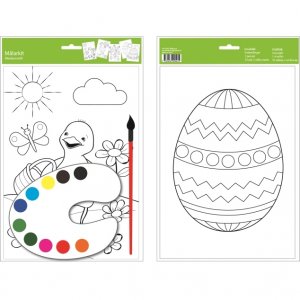 Håndverkssett - Påskebrev og akvarell - 10-pakning Håndverkssett - Påskebrev og akvarell - 10-pakning