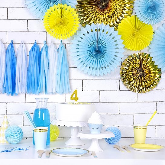 Pin Wheels - 3-pakning - Gull Metallic Pin Wheels - 3-pakning - Gull Metallic