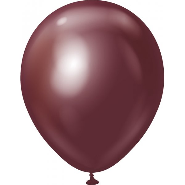Ballonger ensfarget - Premium 45 cm - Burgunder Krom Ballonger ensfarget - Premium 45 cm - Burgunder Krom