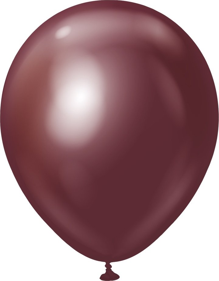 Ballonger ensfarget – Premium 45 cm – Burgunder Krom – Kjempeballonger, Ballonger