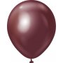 Ballonger ensfargede - Premium 45 cm - Burgunder Krom - 5-pakning