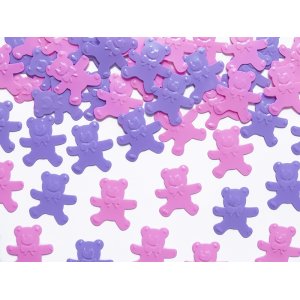 Konfetti - Bjørner - Rosa Konfetti - Bjørner - Rosa