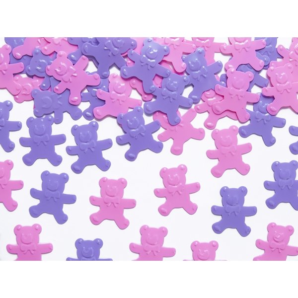 Konfetti - Bjørner - Rosa Konfetti - Bjørner - Rosa