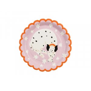 Papptallerkener - Jeg elsker hunder - Dalmatinere - 6-pakning