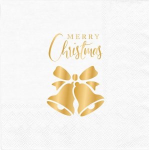 Servietter - Hvite - God Jul - 33x33 cm - 10-pakning Servietter - Hvite - God Jul - 33x33 cm - 10-pakning