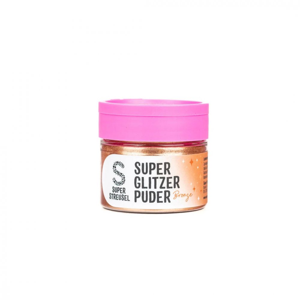Spiselig glitter – Super Streusel – SuperLustreDust – Bronse – 10 g – Spiselig glitter, Sprinkles