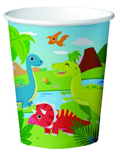 Pappkrus – Dinosaurer – 210 ml – 8-pakning