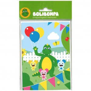 Invitasjonskort - Bolibompa - 8-pakning Invitasjonskort - Bolibompa - 8-pakning