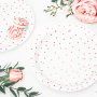 Desserttallerkener - Polkadotter - Rosegull - 6-pakning Desserttallerkener - Polkadotter - Rosegull - 6-pakning