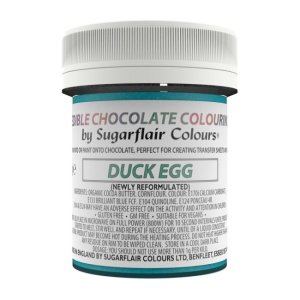 Sugarflair Sjokoladefarge Bl�gr�nn (Duck Egg) 35g