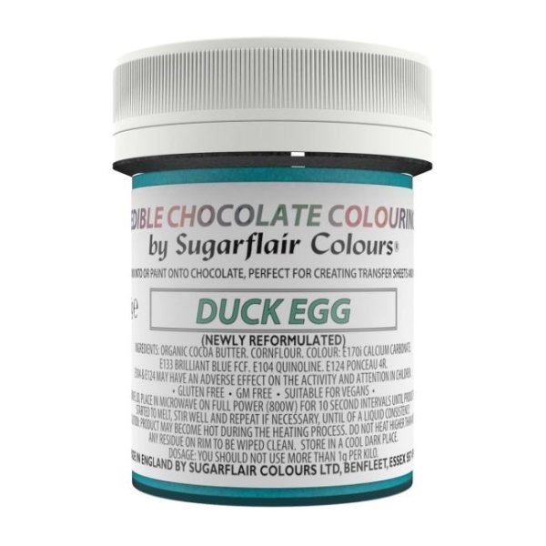 Sugarflair Sjokoladefarge Blågrønn (Duck Egg) 35g Sugarflair Sjokoladefarge Blågrønn (Duck Egg) 35g