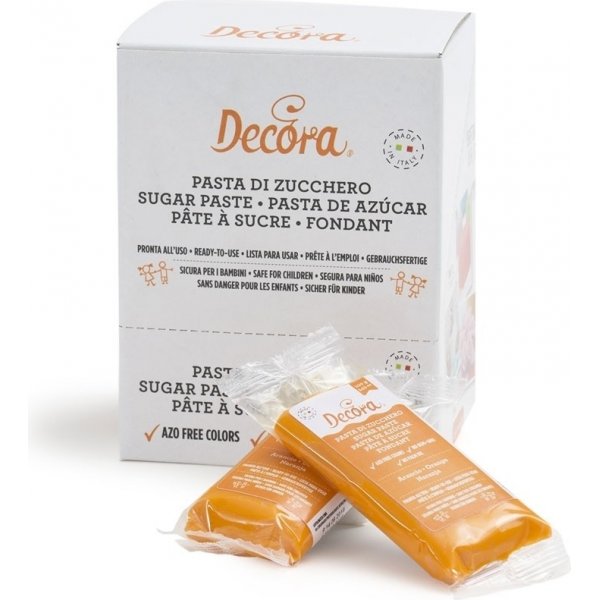 Sukkerpasta - Appelsin - Decora - 100 g Sukkerpasta - Appelsin - Decora - 100 g
