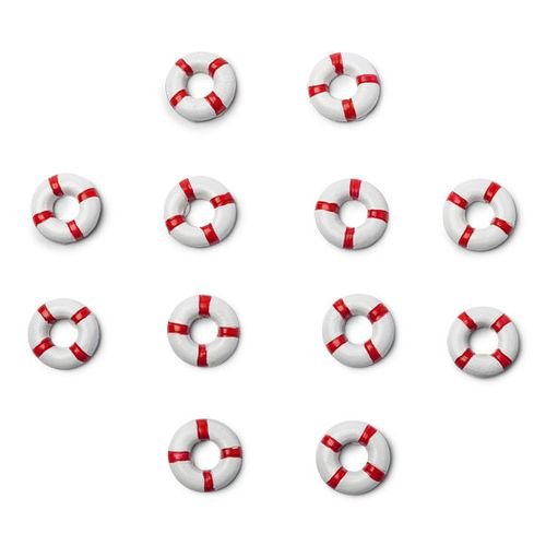 Selvklebende etiketter - Havtema - 12-pakning Selvklebende etiketter - Havtema - 12-pakning