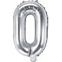 Bokstavballonger - Slv - 35 cm - Bokstav: O