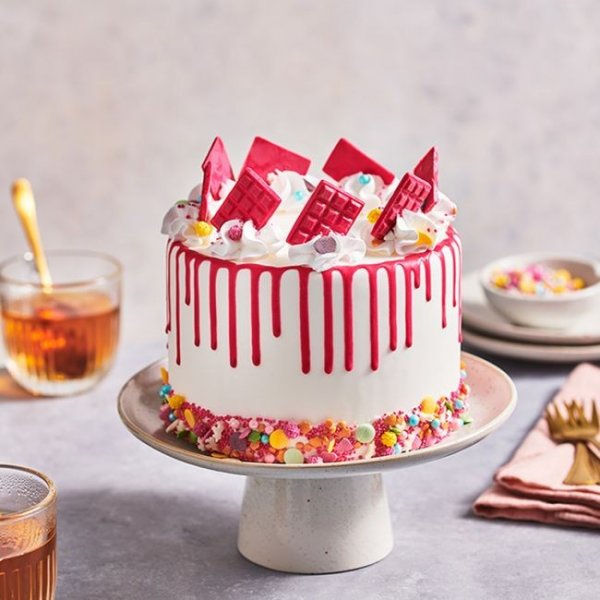 Sjokoladedrypp - knallrosa