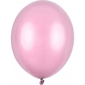 Ballonger - Metalliske - Lys rosa - 10-pakning