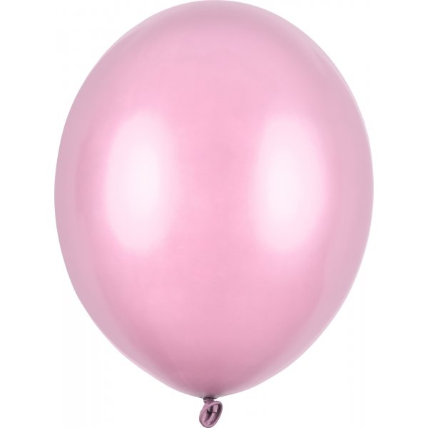 Ballonger - Metalliske - Lys rosa - 10-pakning