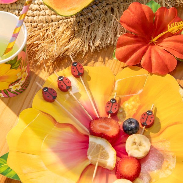 Snackpinner/Drikkepinner - Marih�ner - 12 cm - 25 stk