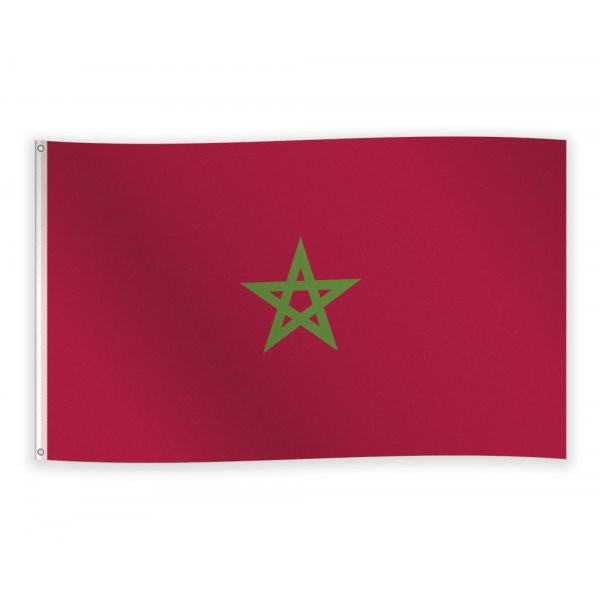 Flagg Marokko Polyester 150x90cm Flagg Marokko Polyester 150x90cm