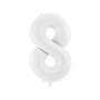 Tallballonger - Hvite - 86 cm - 2 stk Tallballonger - Hvite - 86 cm - 2 stk
