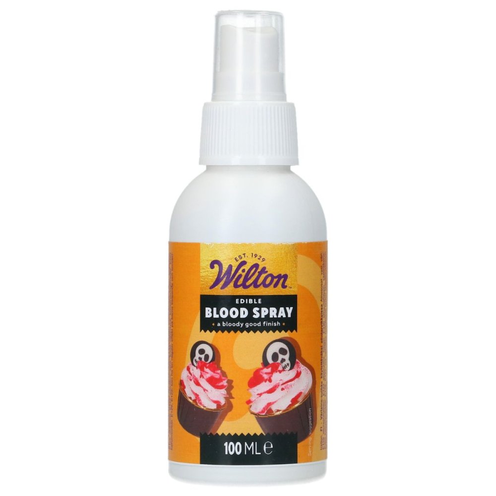 Spiselig spray – Blodsprut – Wilton – 100 ml – Halloween-baking, Halloween