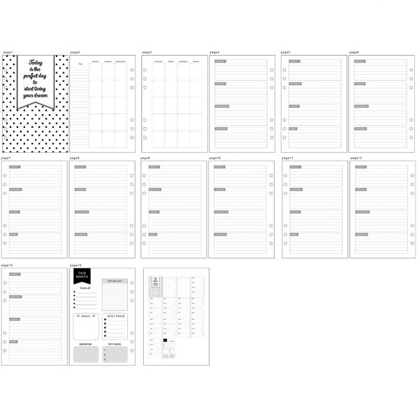 Evigvarende kalender - 14,2x21 cm Evigvarende kalender - 14,2x21 cm