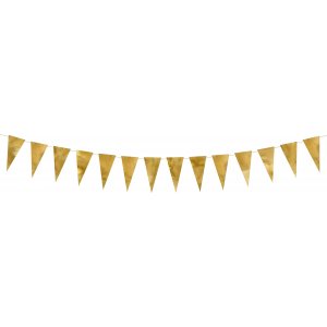 Liten vimpel - Metallisk - Gull